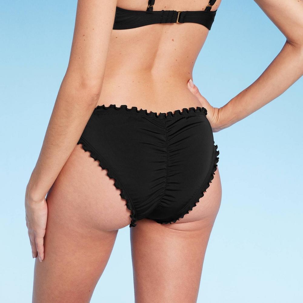 Women's Ruffle Cheeky Bikini Bottom - Shade & Shore™ Product Image