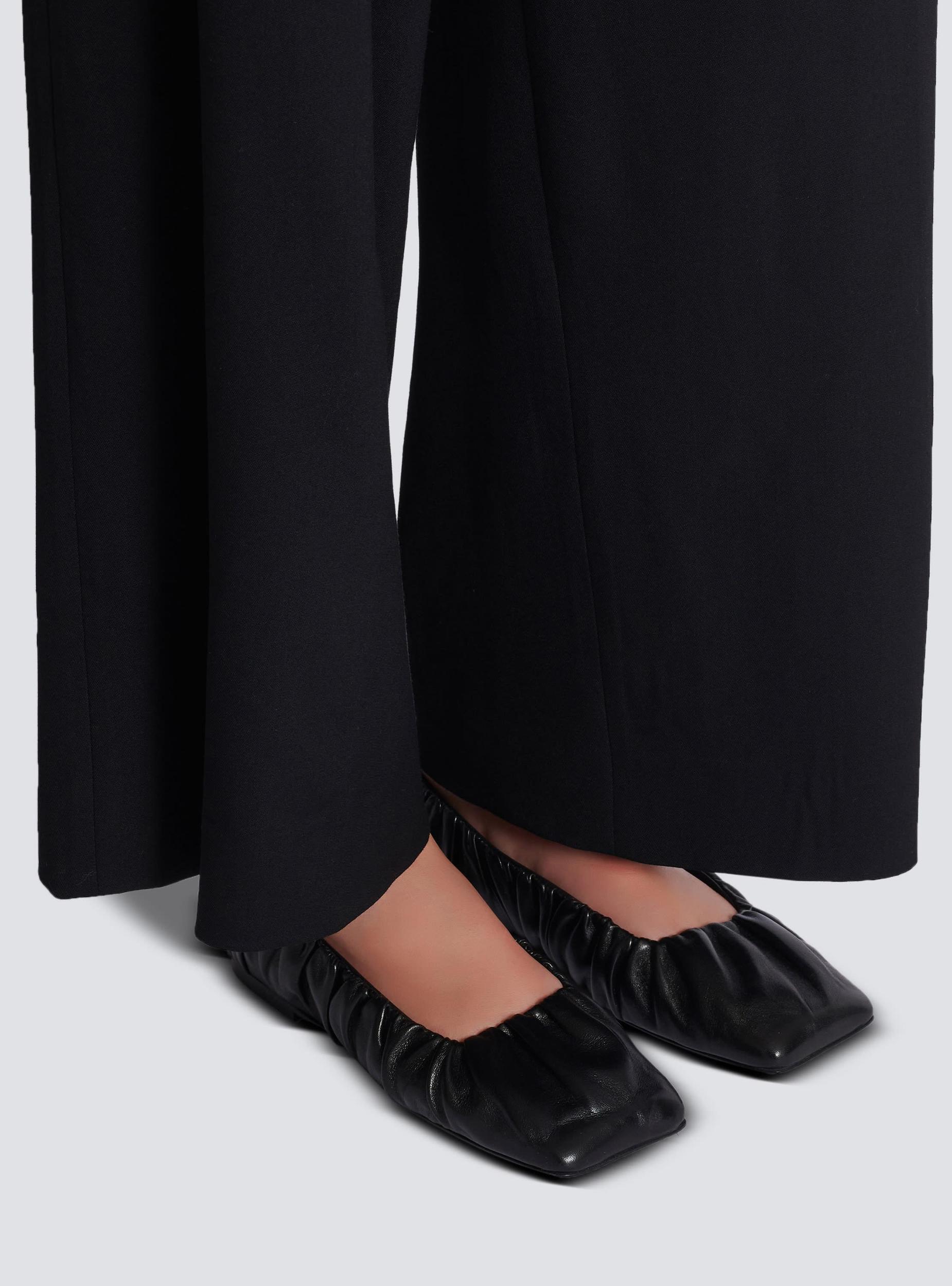 Eden ballet flats in gathered lambskin Product Image