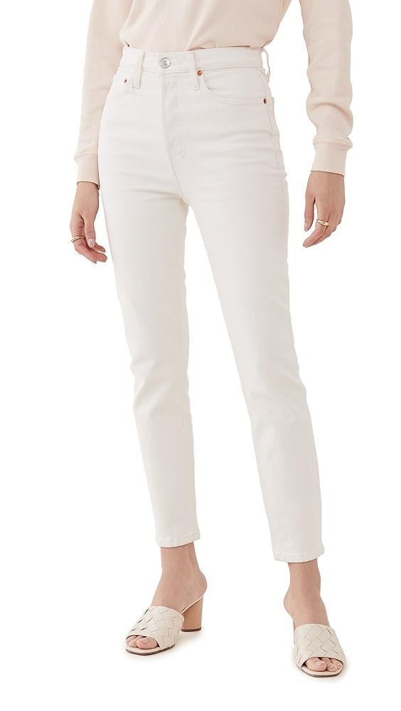 RE/DONE 90s High Rise Comfort Stretch Ankle Crop Jeans | Shopbop Product Image