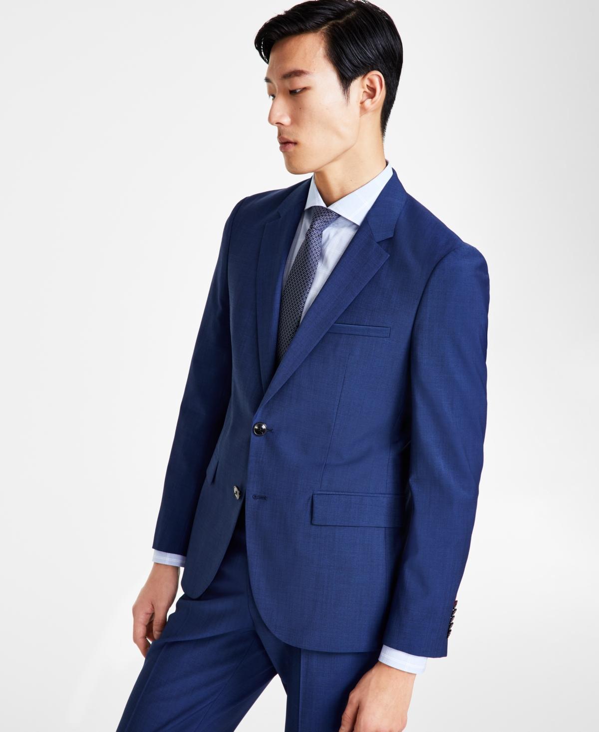 HUGO BOSS Hugo By  Men's Modern Fit Wool Suit Jacket In Dark Grey Product Image