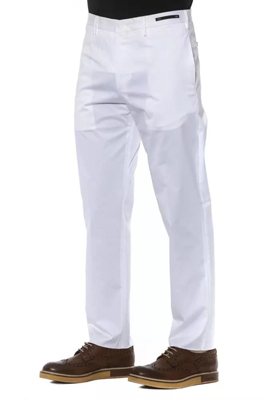 PT TORINO Cotton Men's Men's Trouser In White Product Image