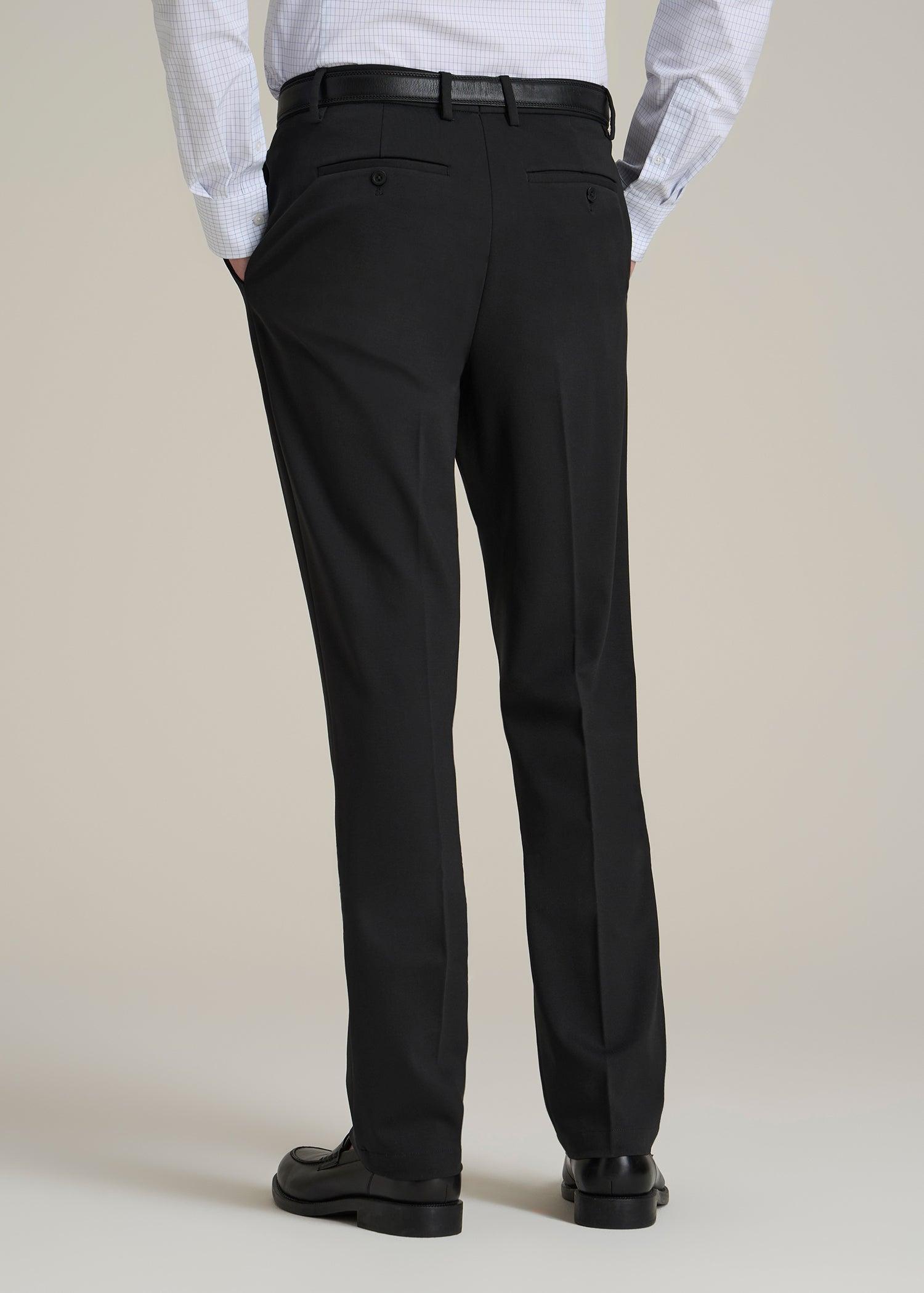 Flex Tech Suit Pants for Tall Men in Black Product Image