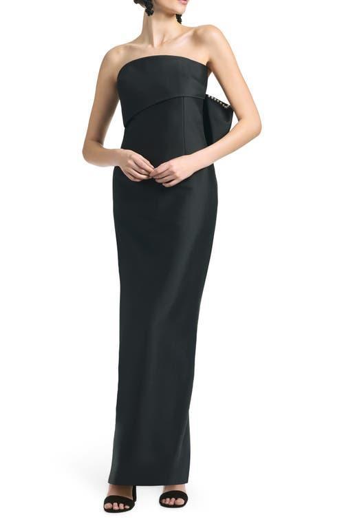 Womens Keira Bow Column Gown Product Image