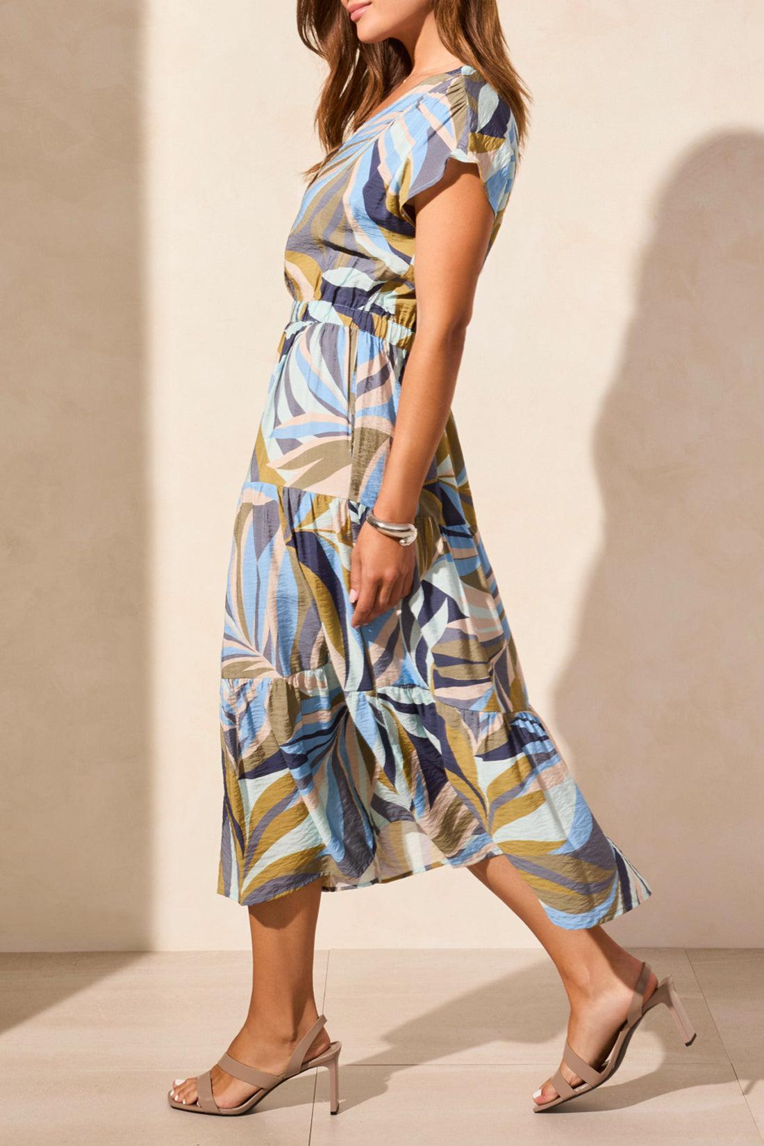 V-Neck Tiered Dress Product Image