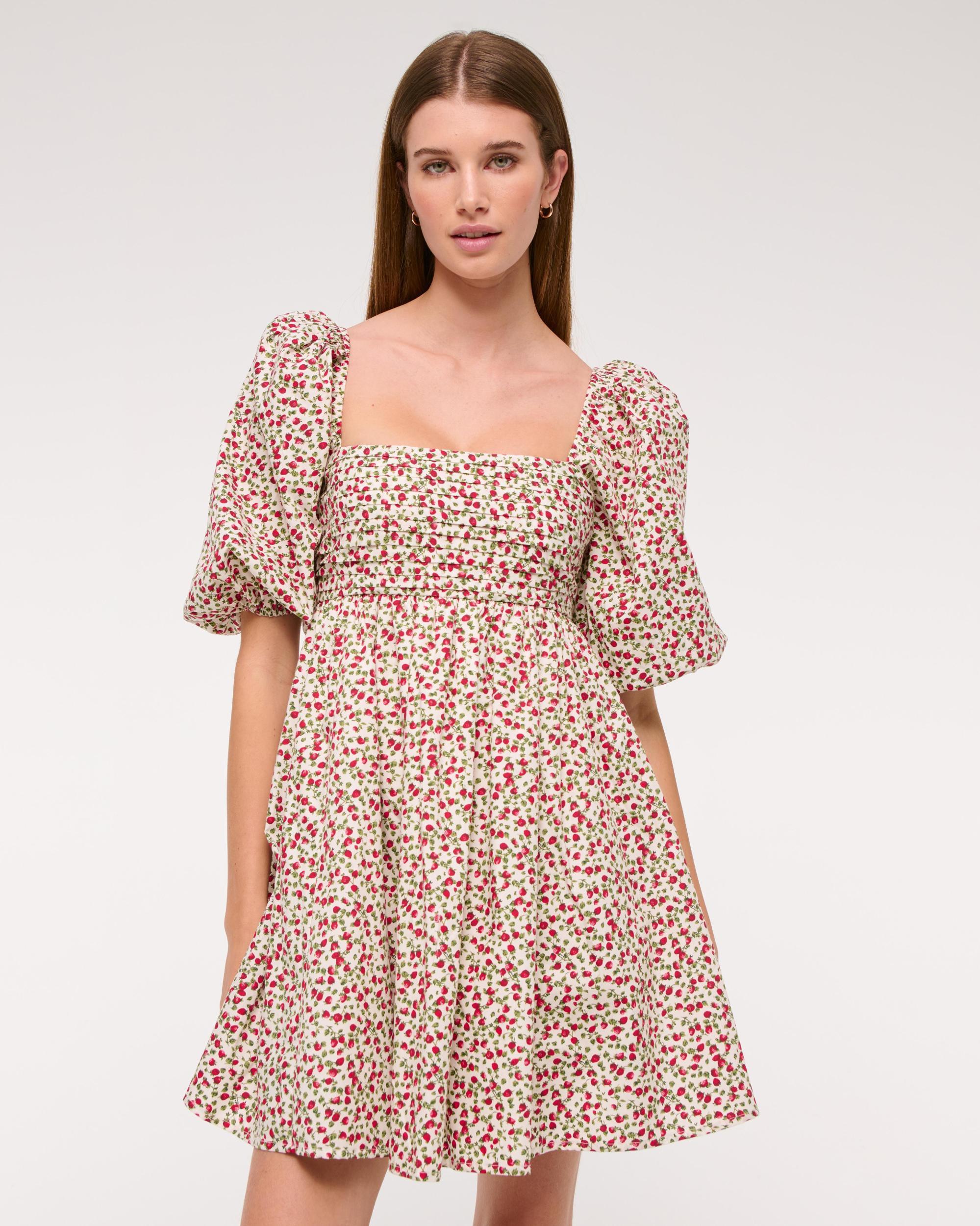 Emerson Poplin Puff Sleeve Mini Dress Product Image