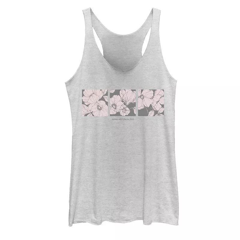 Juniors' Live By The Sun Distressed Stamp Tank Top, Girl's, Size: Small, White Grey Product Image