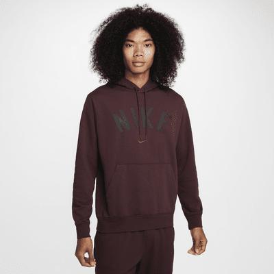 Nike Swoosh Men's Dri-FIT French Terry Pullover Fitness Hoodie Product Image