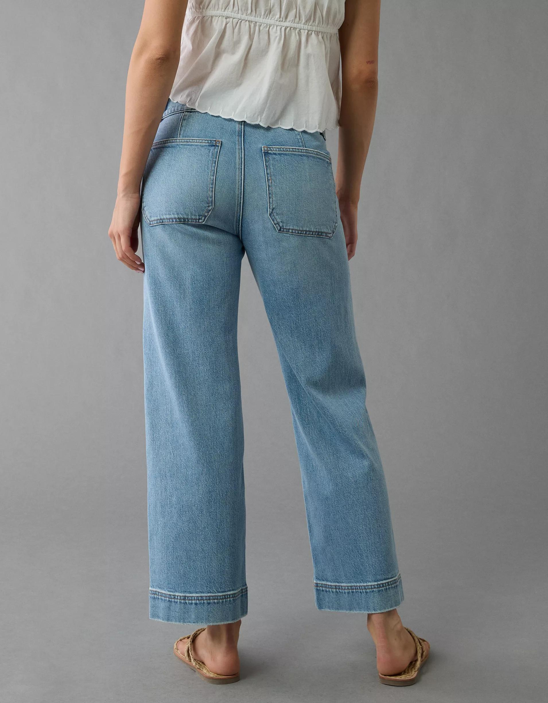 AE Stretch High-Waisted Stovepipe Crop Jean Product Image