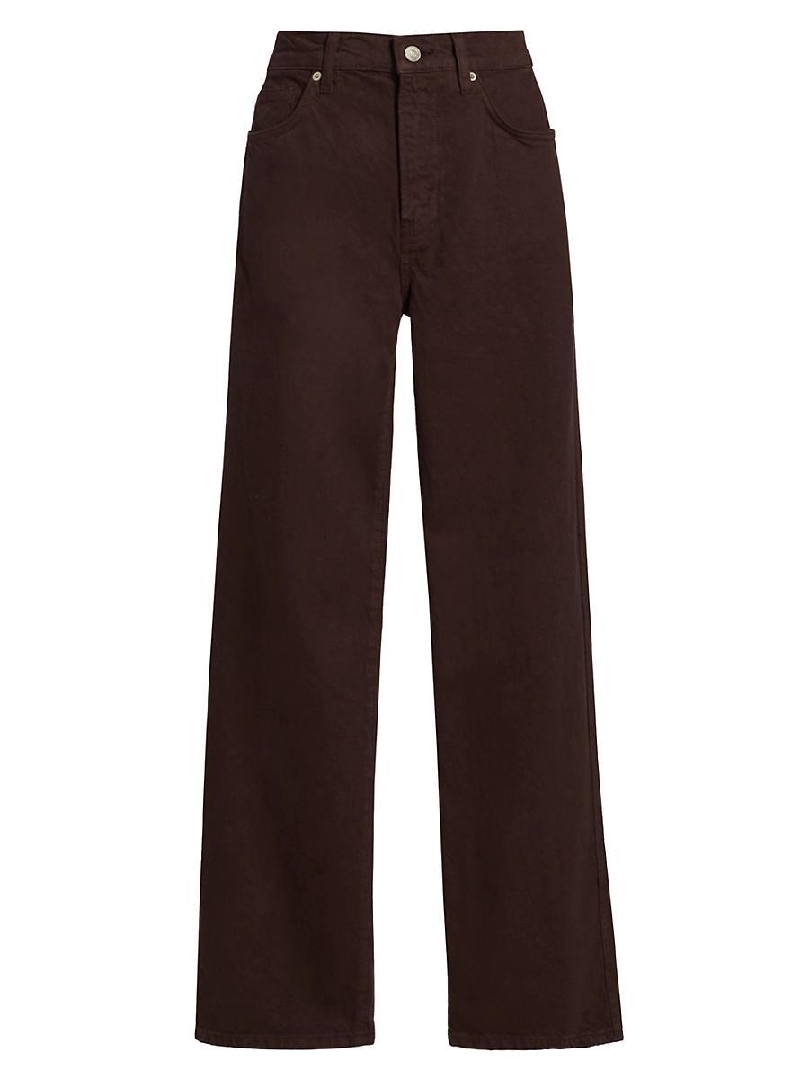 Womens Val Mid-Rise Straight-Leg Jeans Product Image