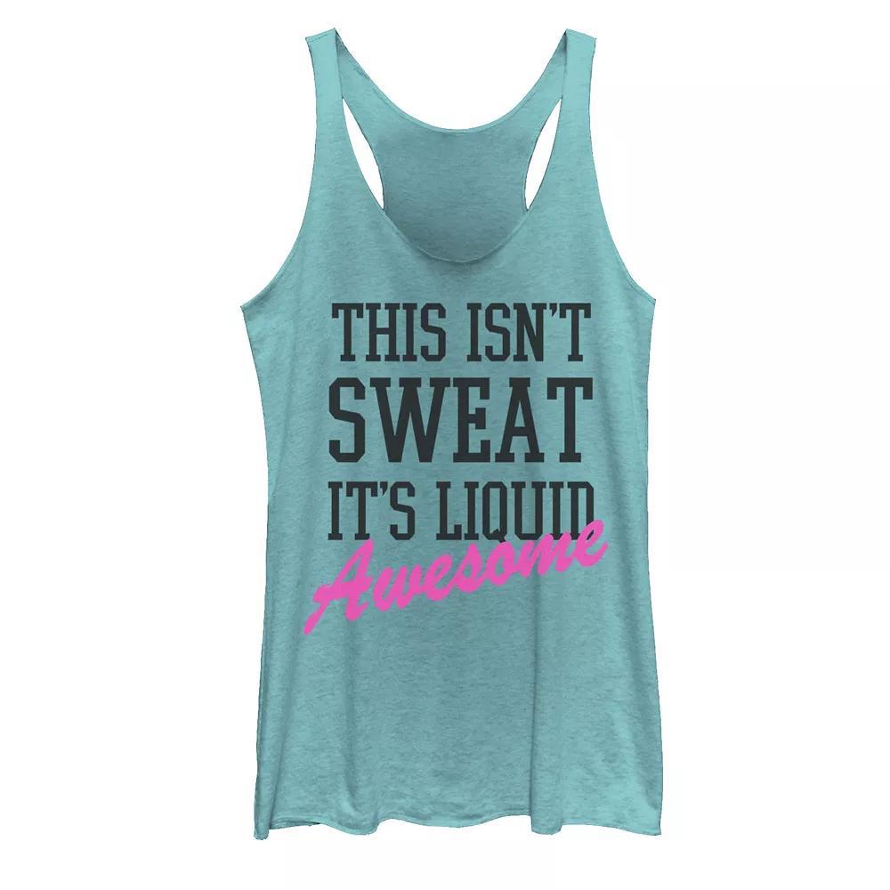 Juniors' It's Liquid Awesome Tank Top, Girl's, Size: Medium, Tahiti Blue Product Image