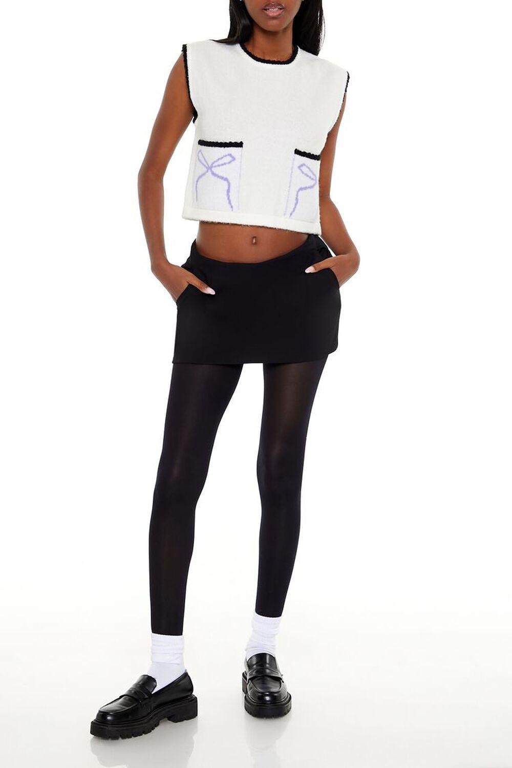 Cropped Bow Sweater Vest | Forever 21 Product Image