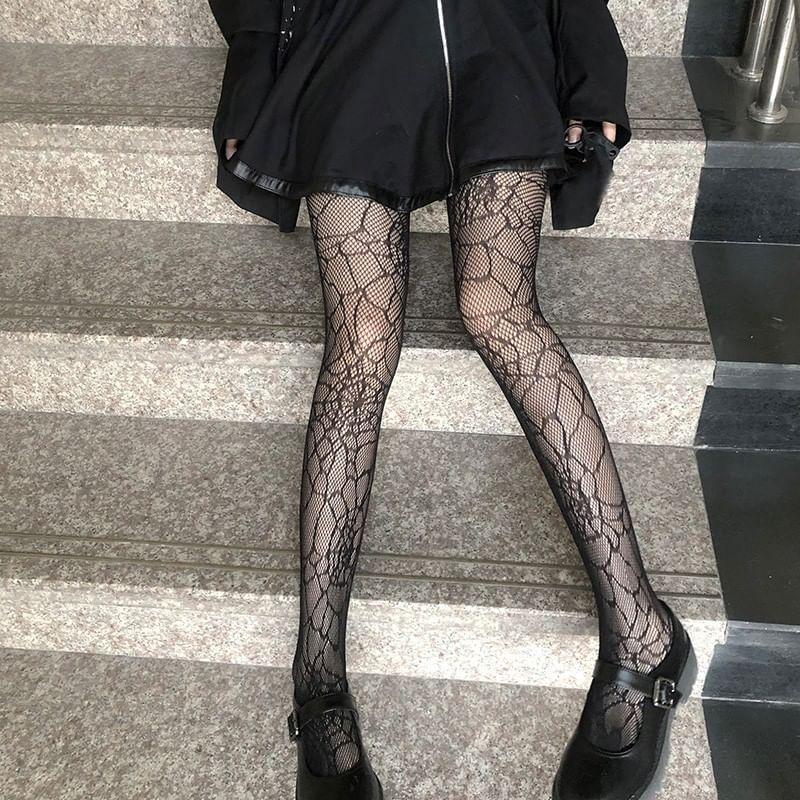 Plain Perforated Tights Product Image