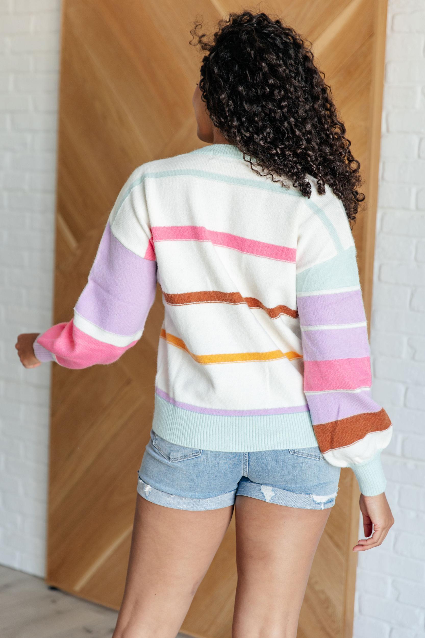 Candy Buttons Pom Detail Sweater (Online Exclusive) Product Image