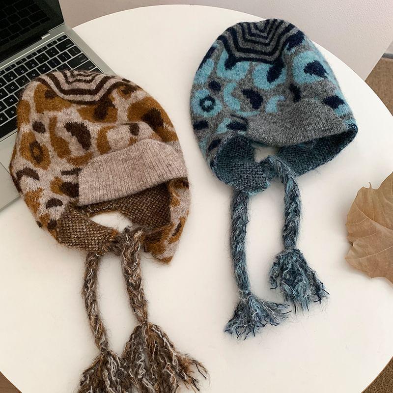 Leopard Print Trapper Hat Product Image