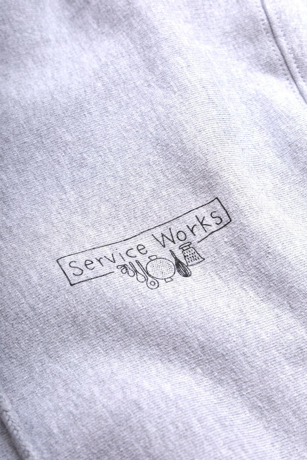 Service Works - 12oz Scribble Logo Hoodie - Grey Product Image