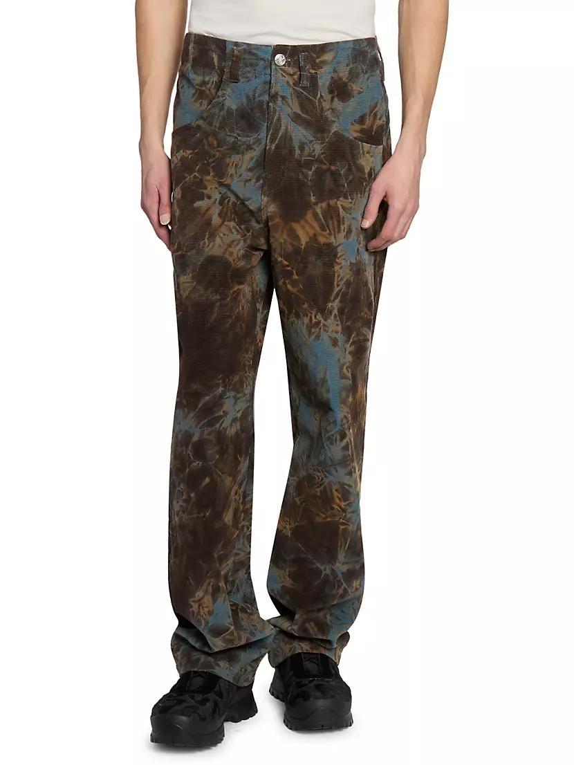 Camouflage Cotton Baggy-Fit Pants Product Image