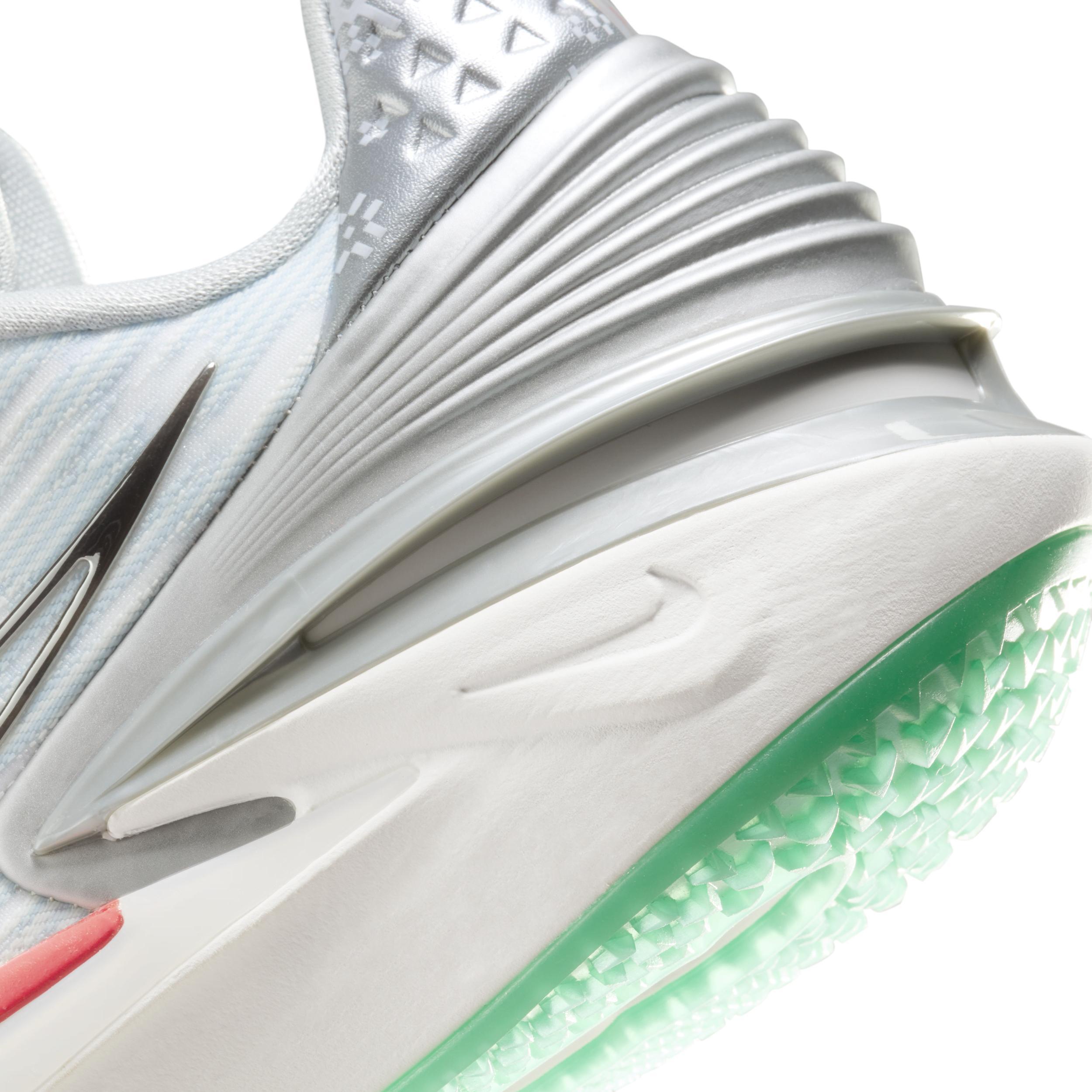 Nike Mens Air Zoom G.T. Cut 2 - Basketball Shoes Silver/Red Product Image