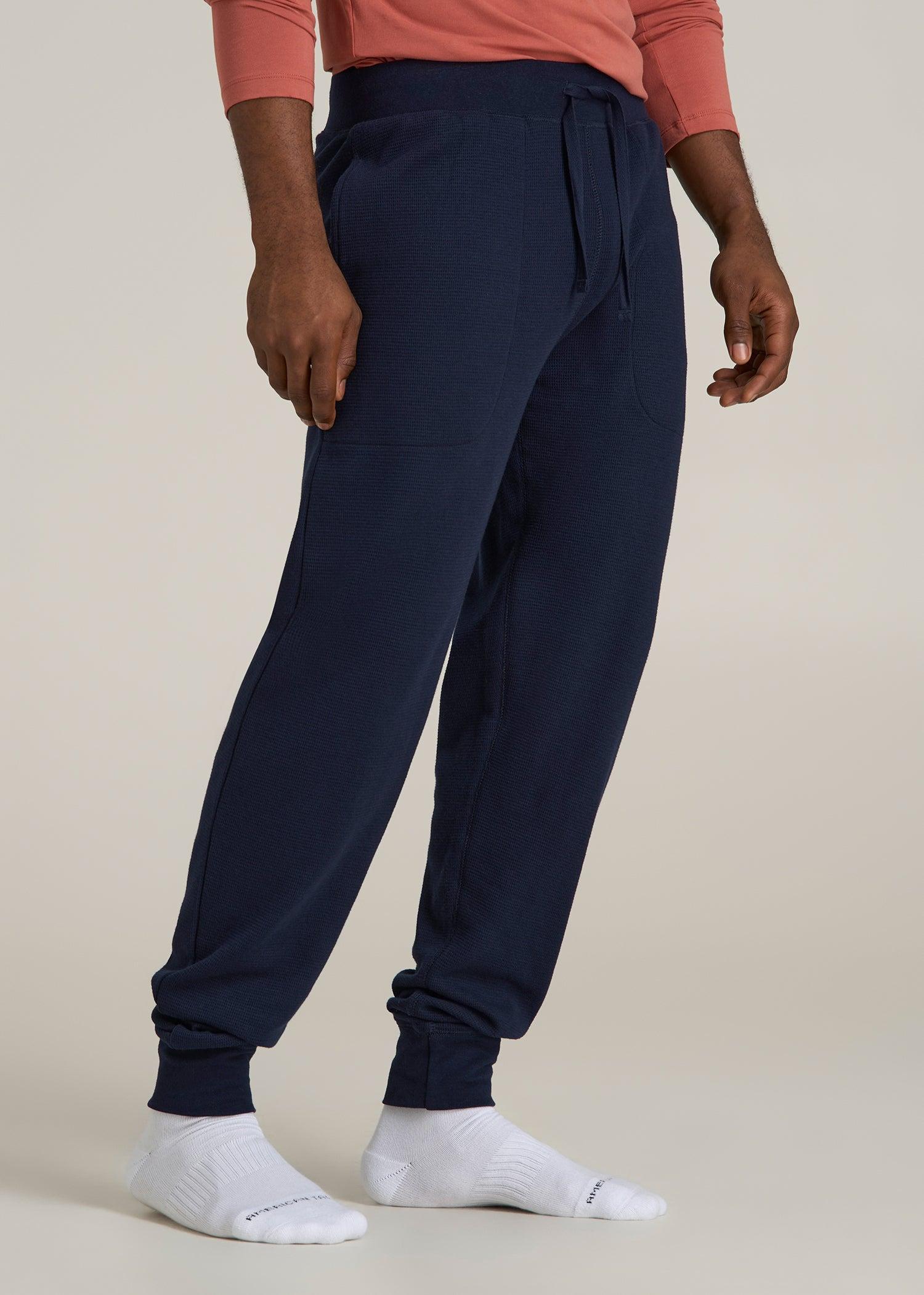 Waffle-Knit Lounge Jogger for Tall Men in Patriot Blue Product Image