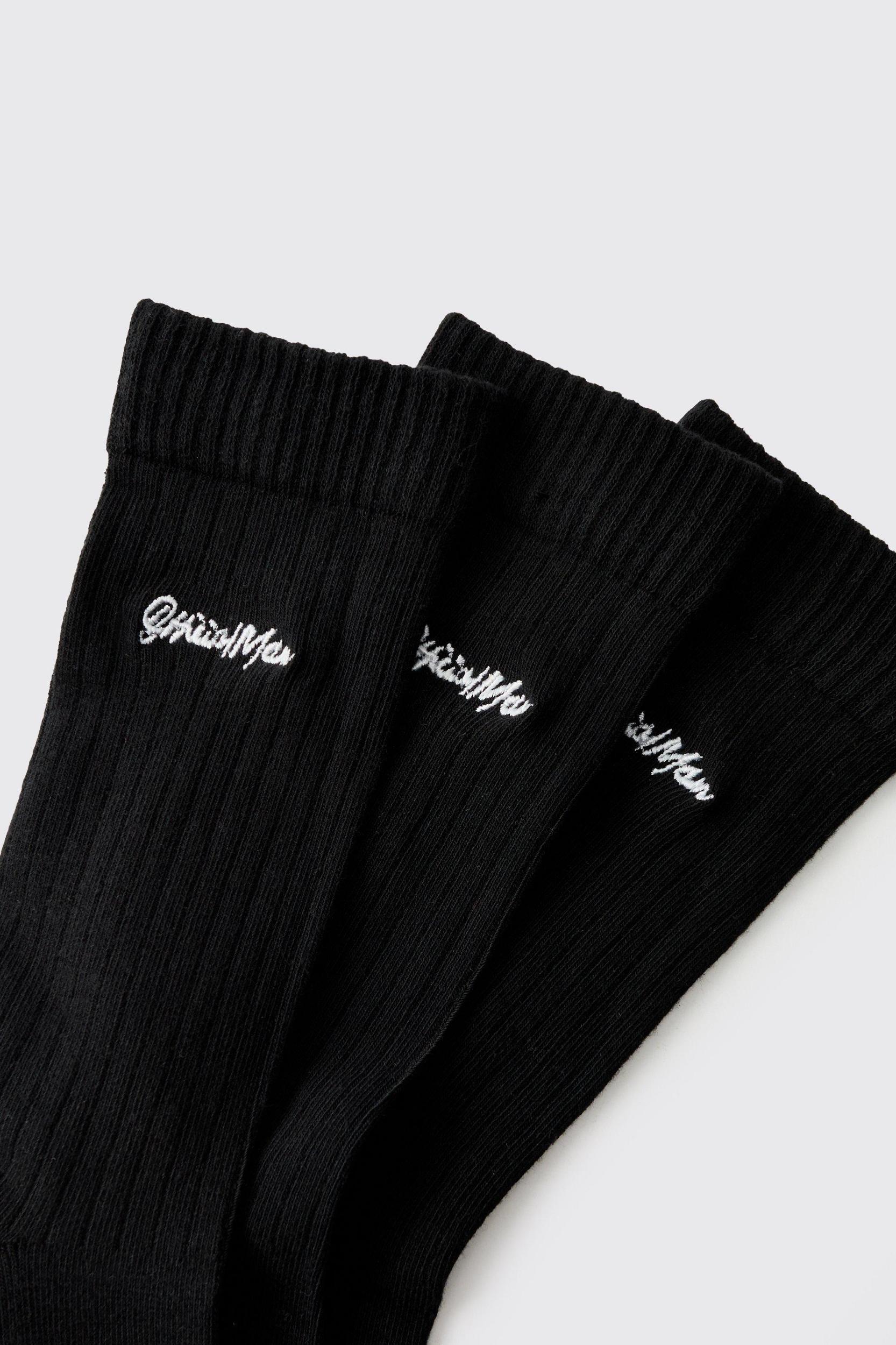 3 Pack Official Sports Socks | boohooMAN USA Product Image
