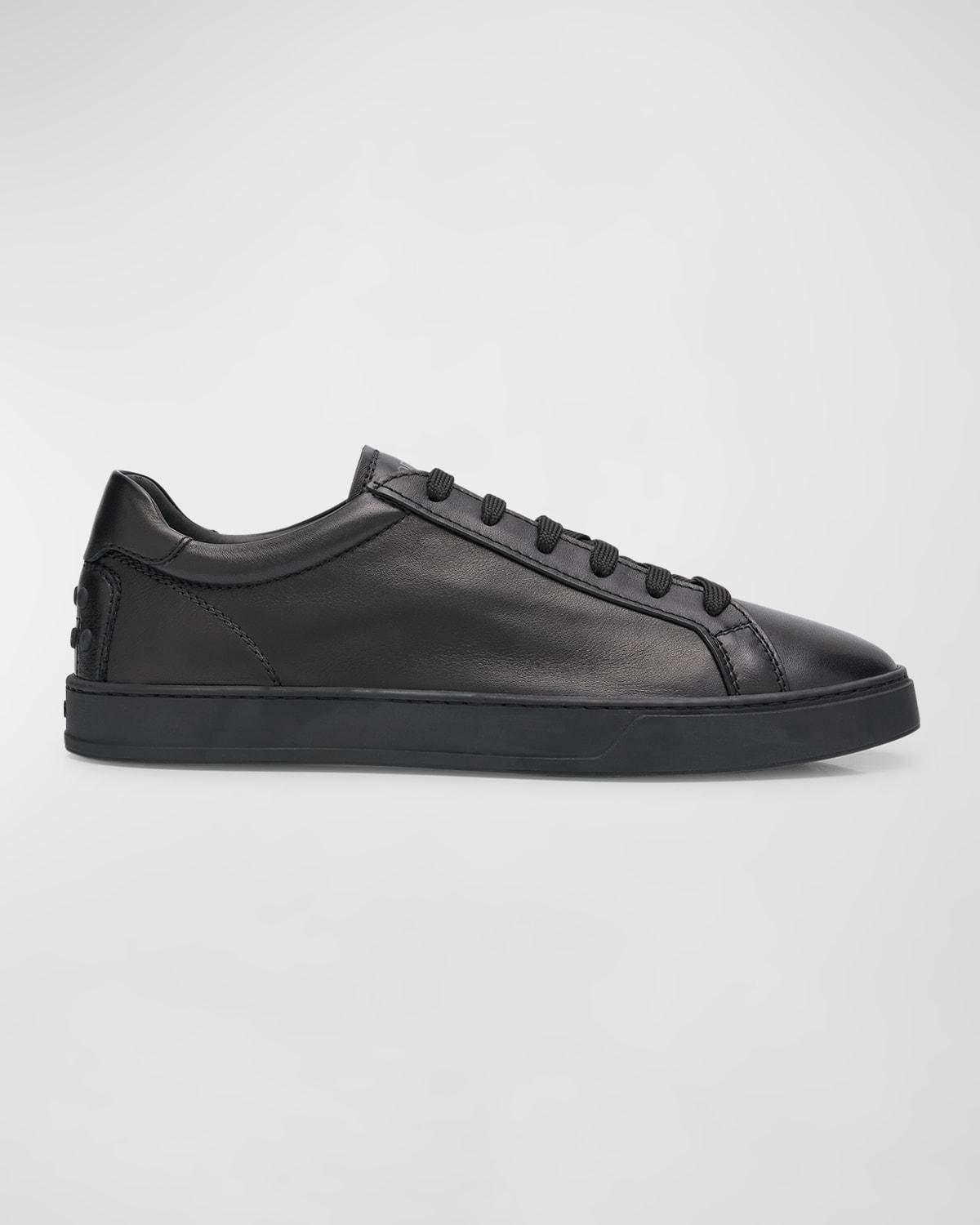 Mens Allacciata Cassetta Leather Low-Top Sneakers Product Image