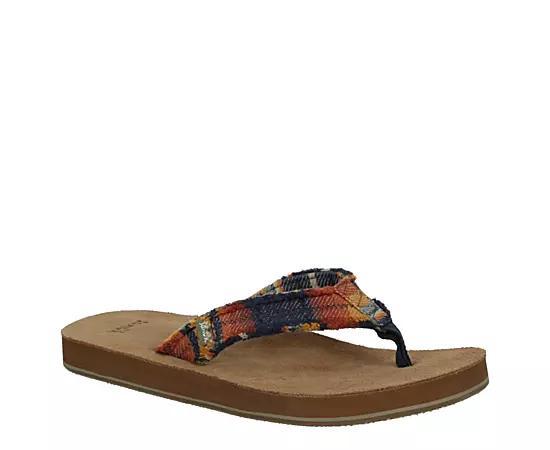 Sanuk Mens Fraid Not Blanket Flip Flop Sandal Product Image