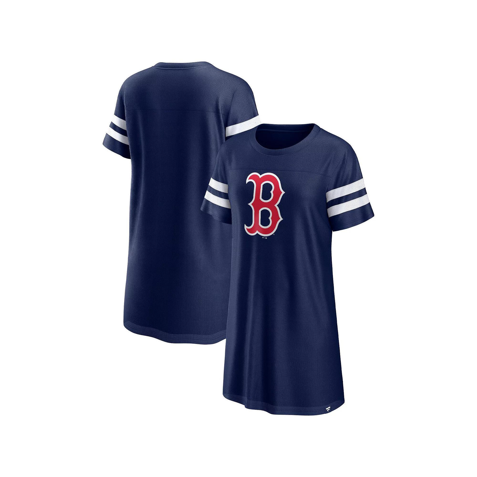 Women's Fanatics Branded Navy Boston Red Sox Iconic Mesh Dress, Size: Large, Blue Product Image