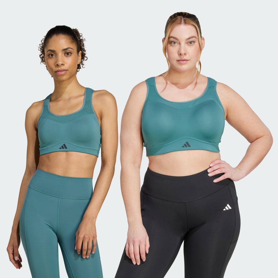 adidas TLRD Impact Training High Support Bra White L C-D Womens Product Image