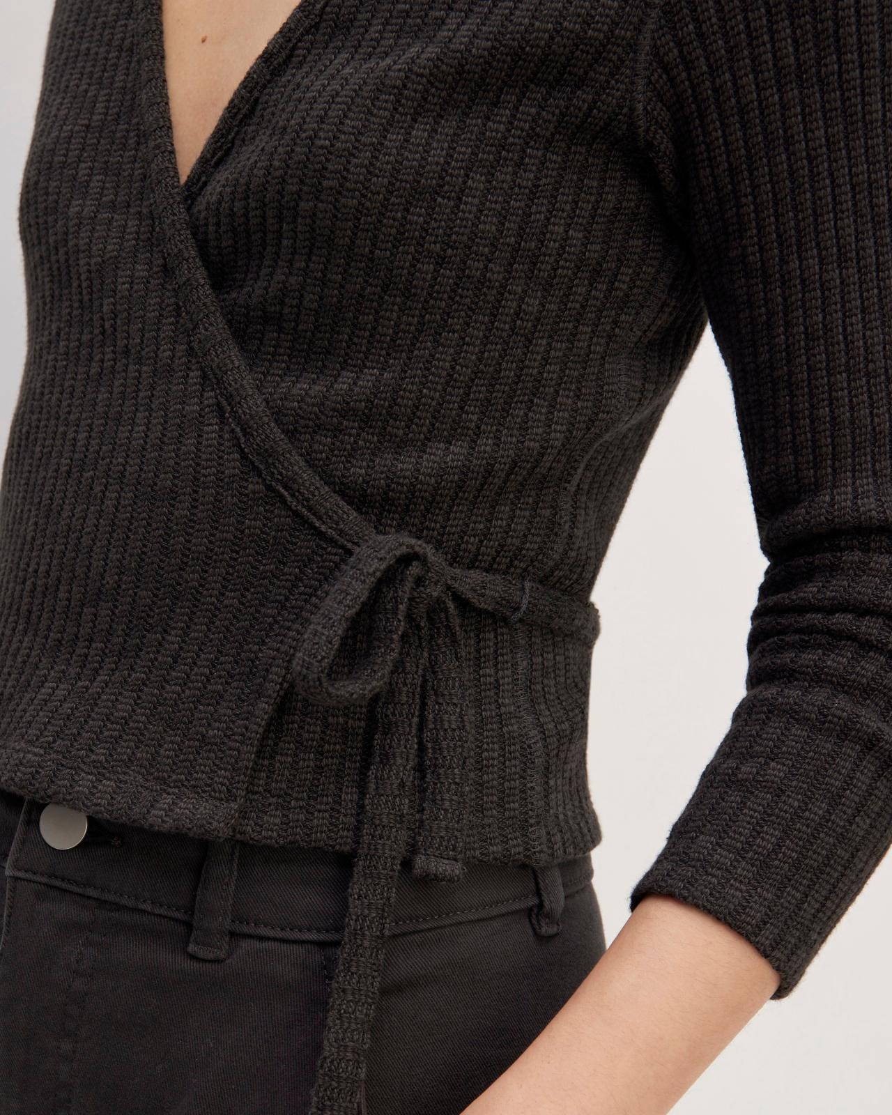 The Cozy Rib Wrap Top Product Image