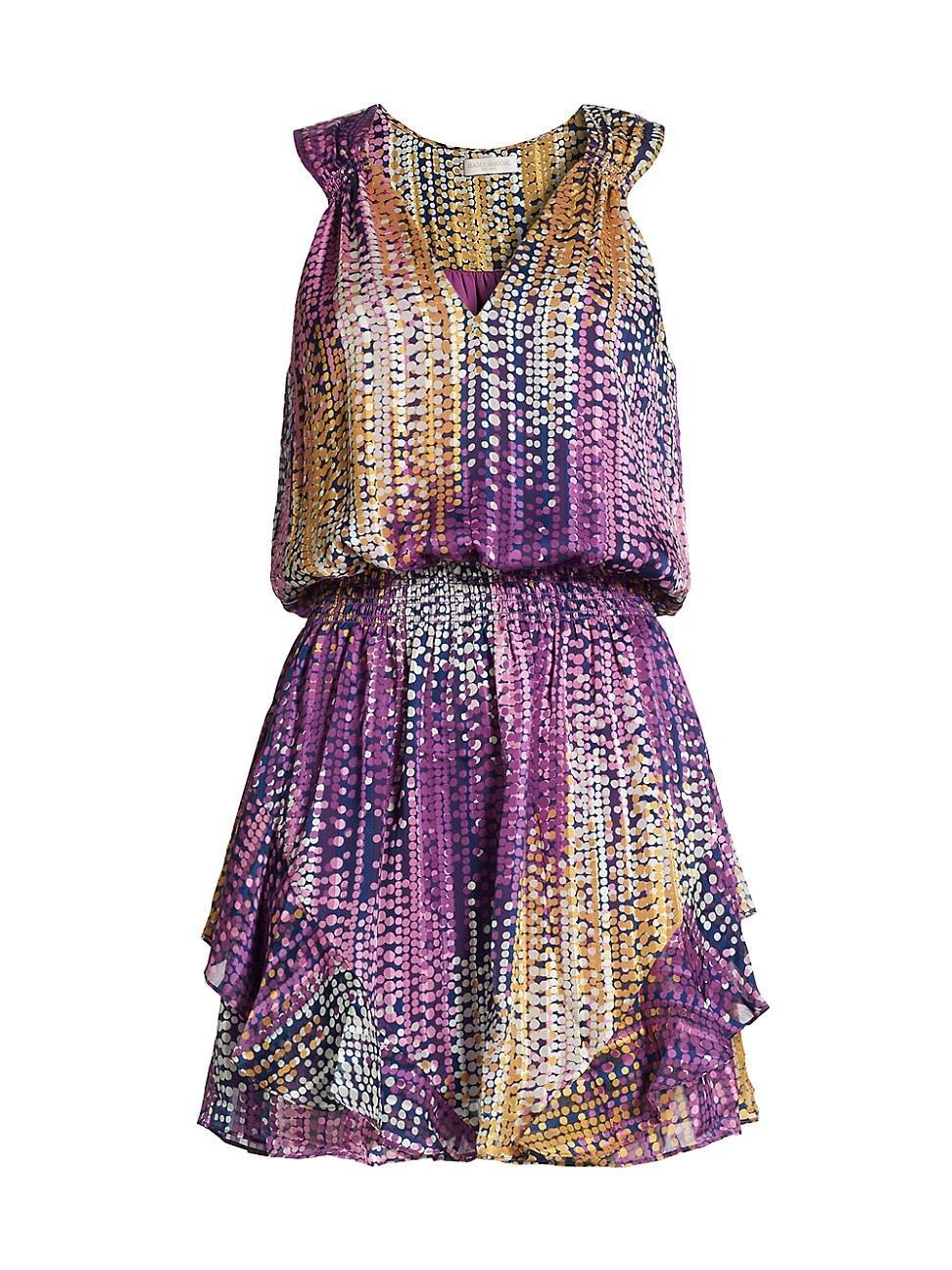 Womens Leota Tie-Dye Dotted Minidress Product Image