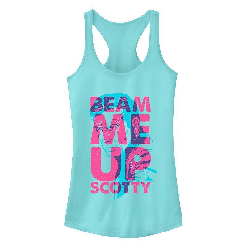 Juniors' Star Trek The Original Series Beam Me Up Racerback Tank Top, Girl's, Size: XL, Cancun Product Image