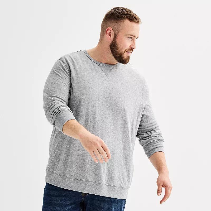 Big & Tall Sonoma Goods For Life® Supersoft Double-Knit T-Shirt, Men's, Size: 2XB, Ice Grey Product Image