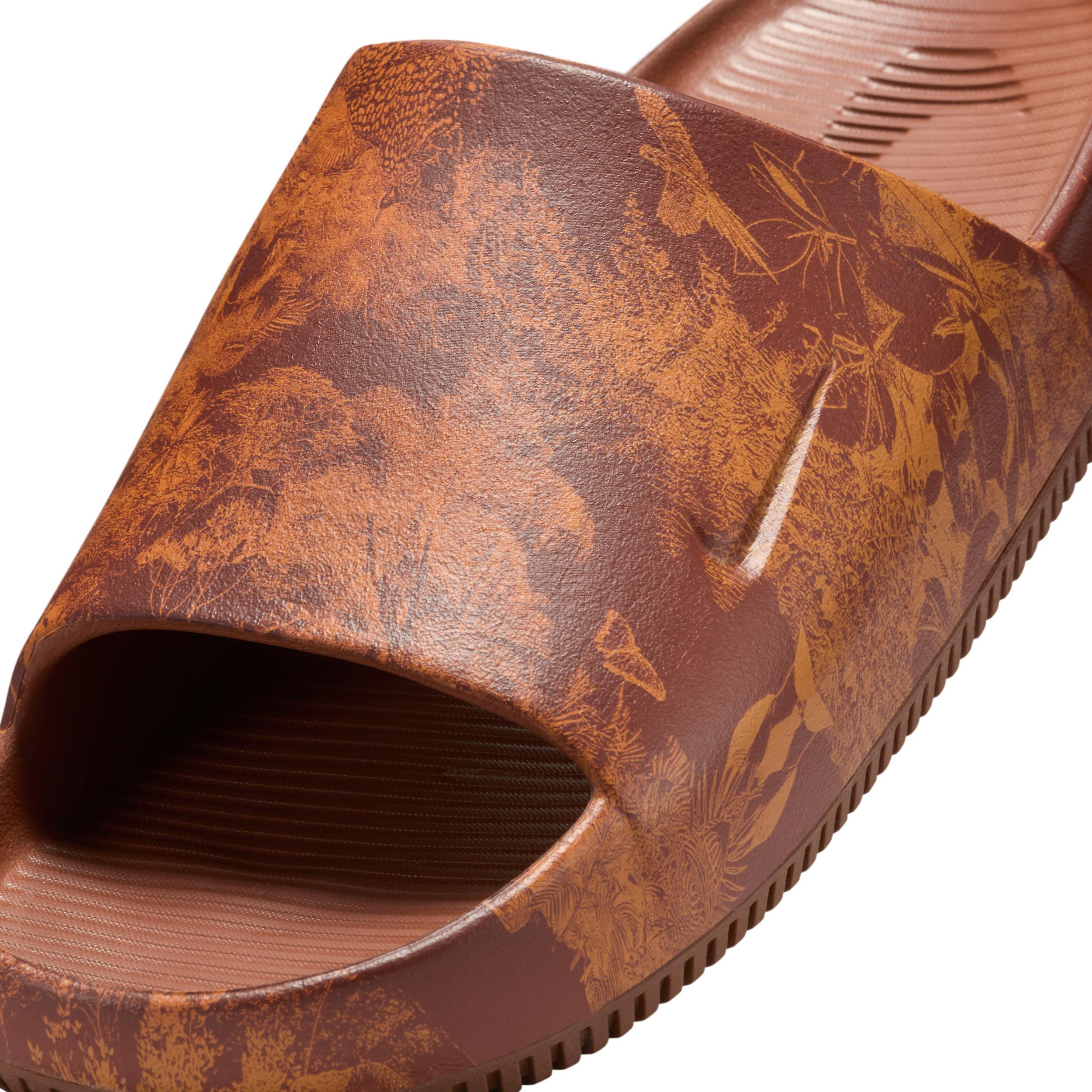 Nike Calm Slide Print Men's Sandals, Size: 9, Red Monarch Product Image