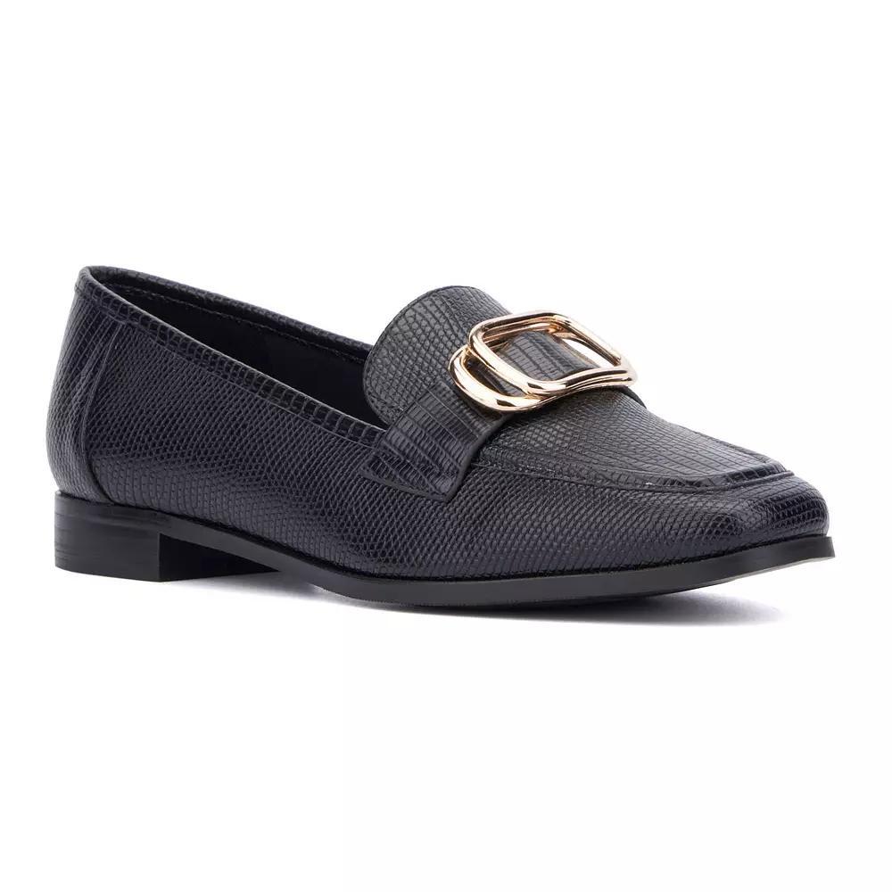 New York & Company Ramira Women's Loafers, Size: 8, Black White Product Image