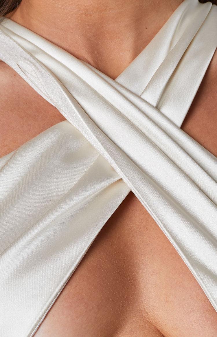 Mirah Cream Midi Dress Product Image