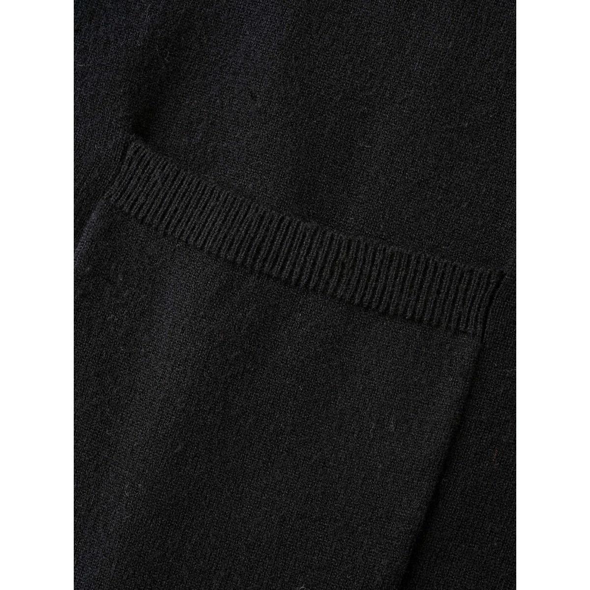 Plus Size Supersoft Essentials Jack-o-Lantern Jacquard Back Printed Cardigan Black Women Casual Loose Long Sleeve Everyday Cardigans BloomChic 30/6X Product Image