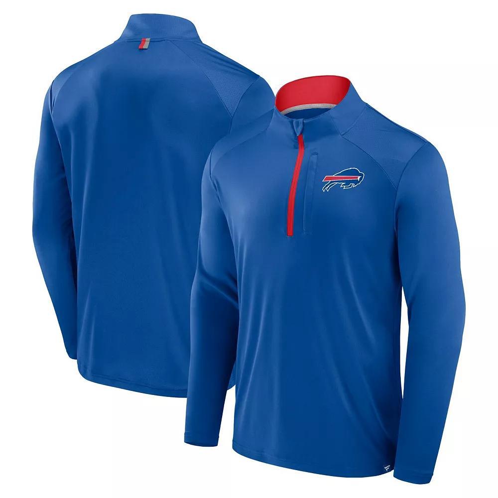 Men's Fanatics Royal Buffalo Bills Defender Long Sleeve Quarter-Zip Jacket, Size: 3XL, Blue Product Image