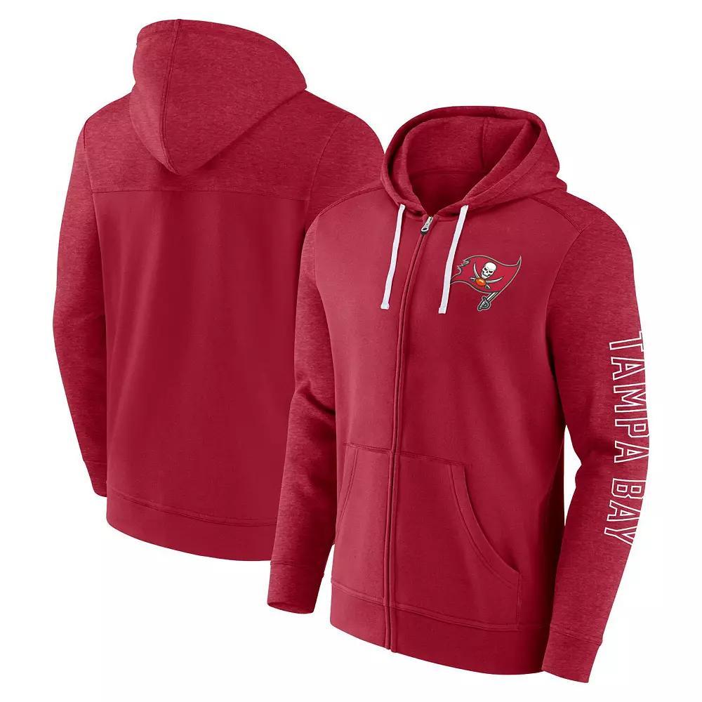 Men's Fanatics Branded  Red Tampa Bay Buccaneers Offensive Lineup Hoodie Full-Zip Hoodie, Size: XL Product Image