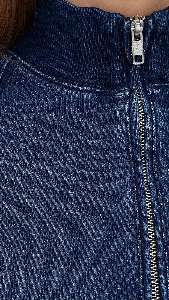 Good American Jeanius Mock Zip Pullover | Shopbop Product Image