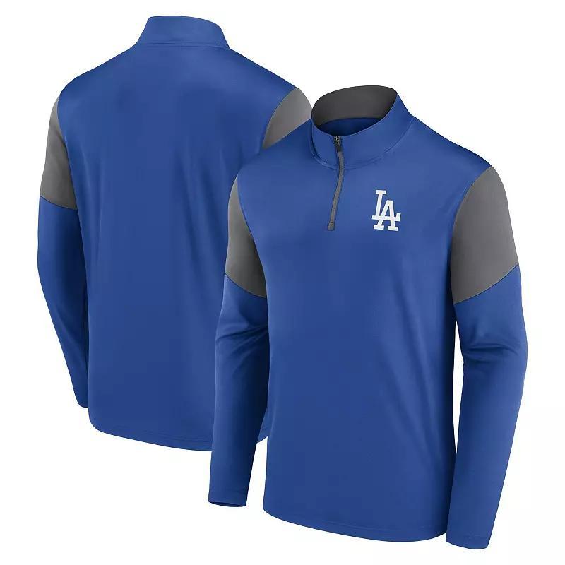 Mens Fanatics Branded Royal Los Angeles Dodgers Logo Quarter-Zip Top Product Image