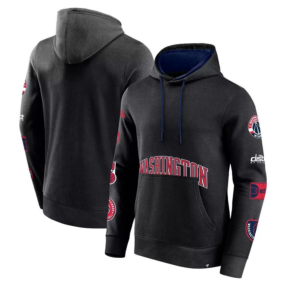Men's Fanatics Branded Black Washington Wizards Home Court Pullover Hoodie, Size: Large, Wiz Black Product Image