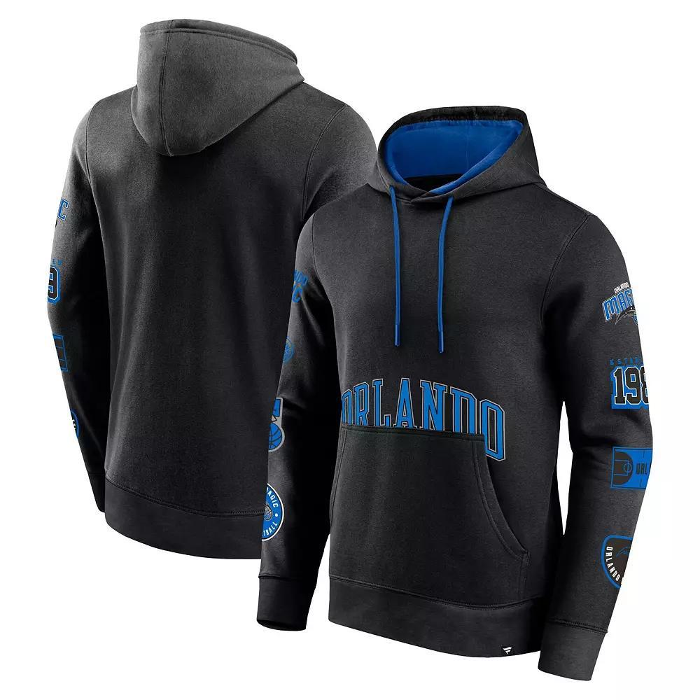 Men's Fanatics Branded Black Orlando Magic Home Court Pullover Hoodie, Size: 4XL, Mag Black Product Image