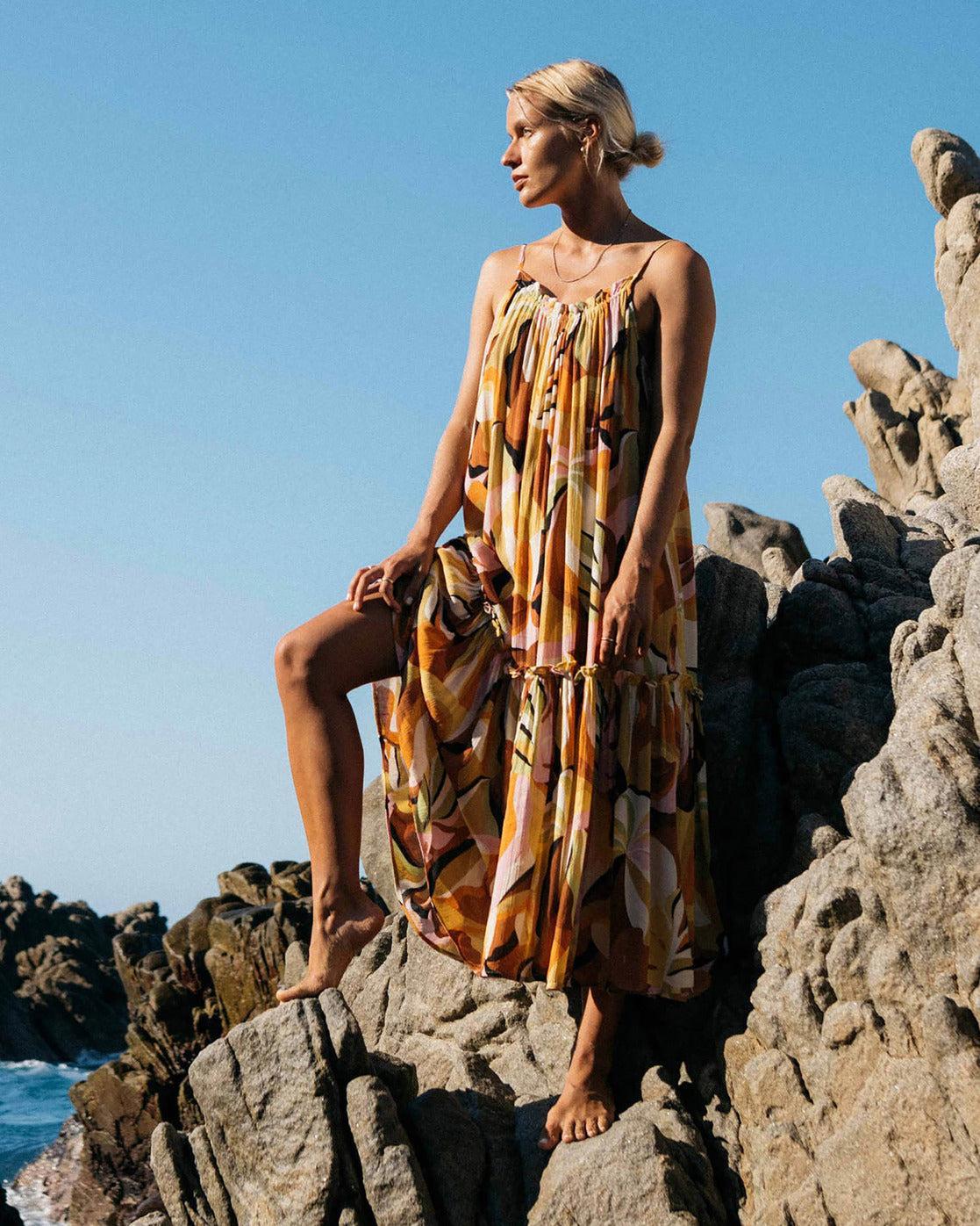 Sun Follower Dress - Multi Female Product Image