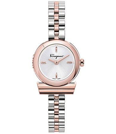 Ferragamo Gancino Two Tone Stainless Steel Watch, 22.5mm Product Image