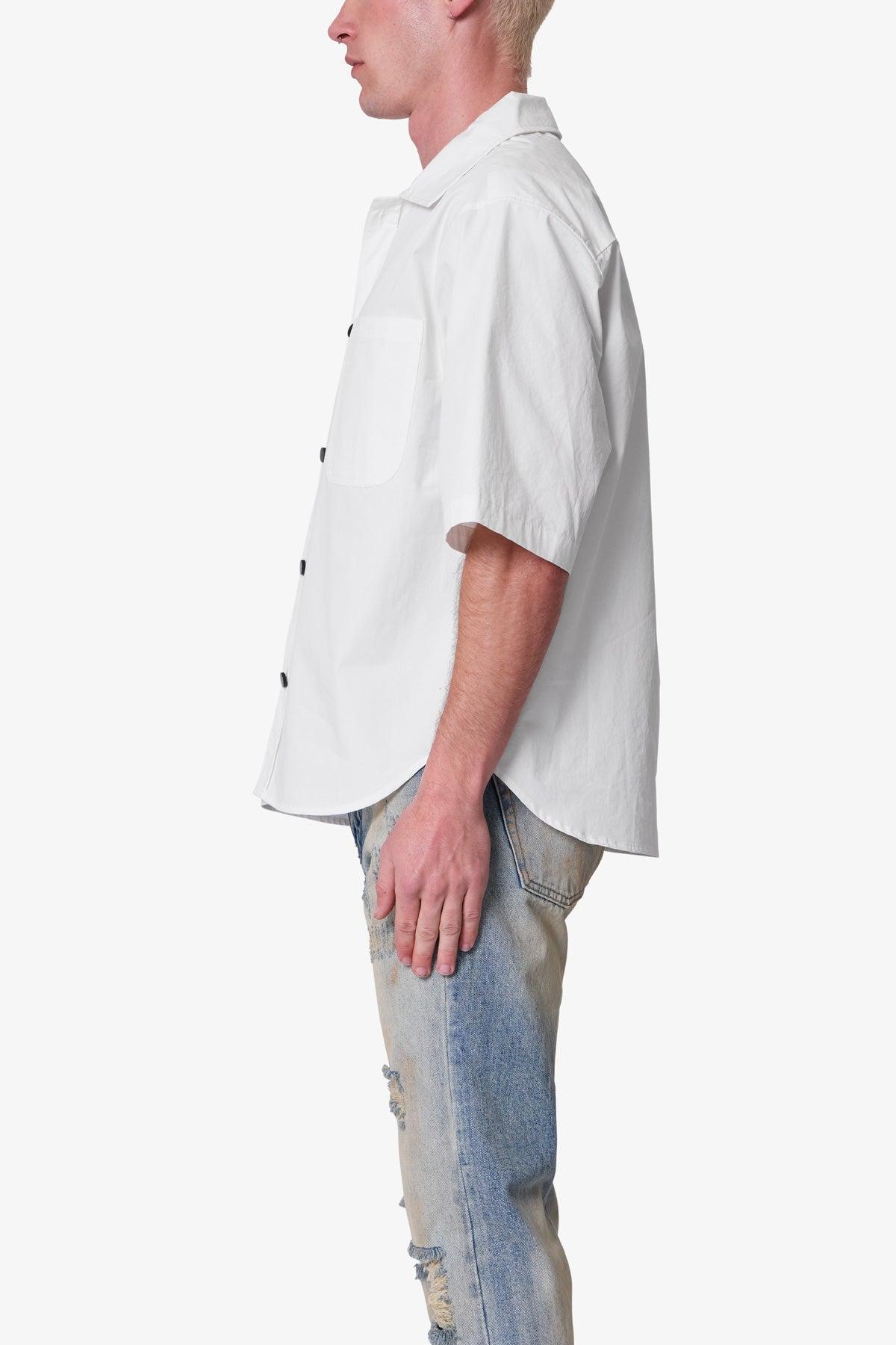 Washed Poplin Shirt - White Product Image