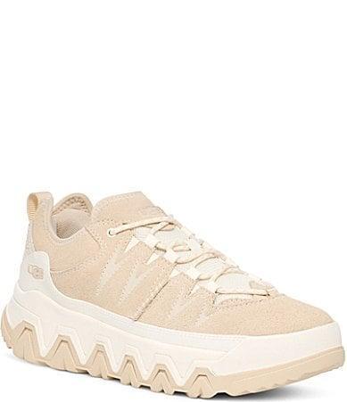 UGG Womens CapTrail Low Suede/Textile/Recycled Materials Sneakers Product Image