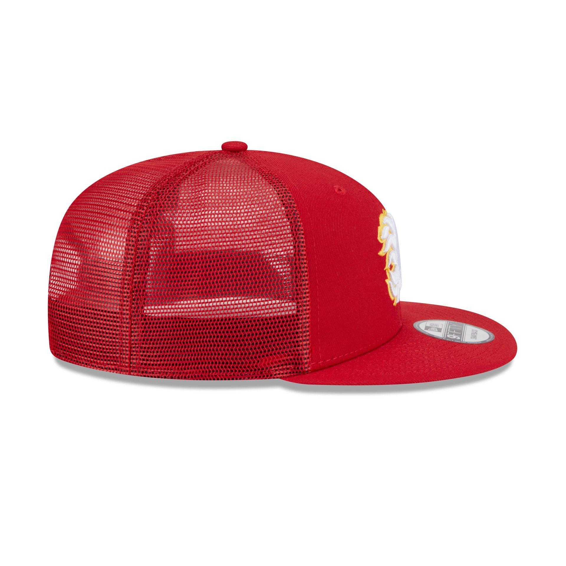 Calgary Flames Team Tag 9FIFTY Trucker Hat Male Product Image