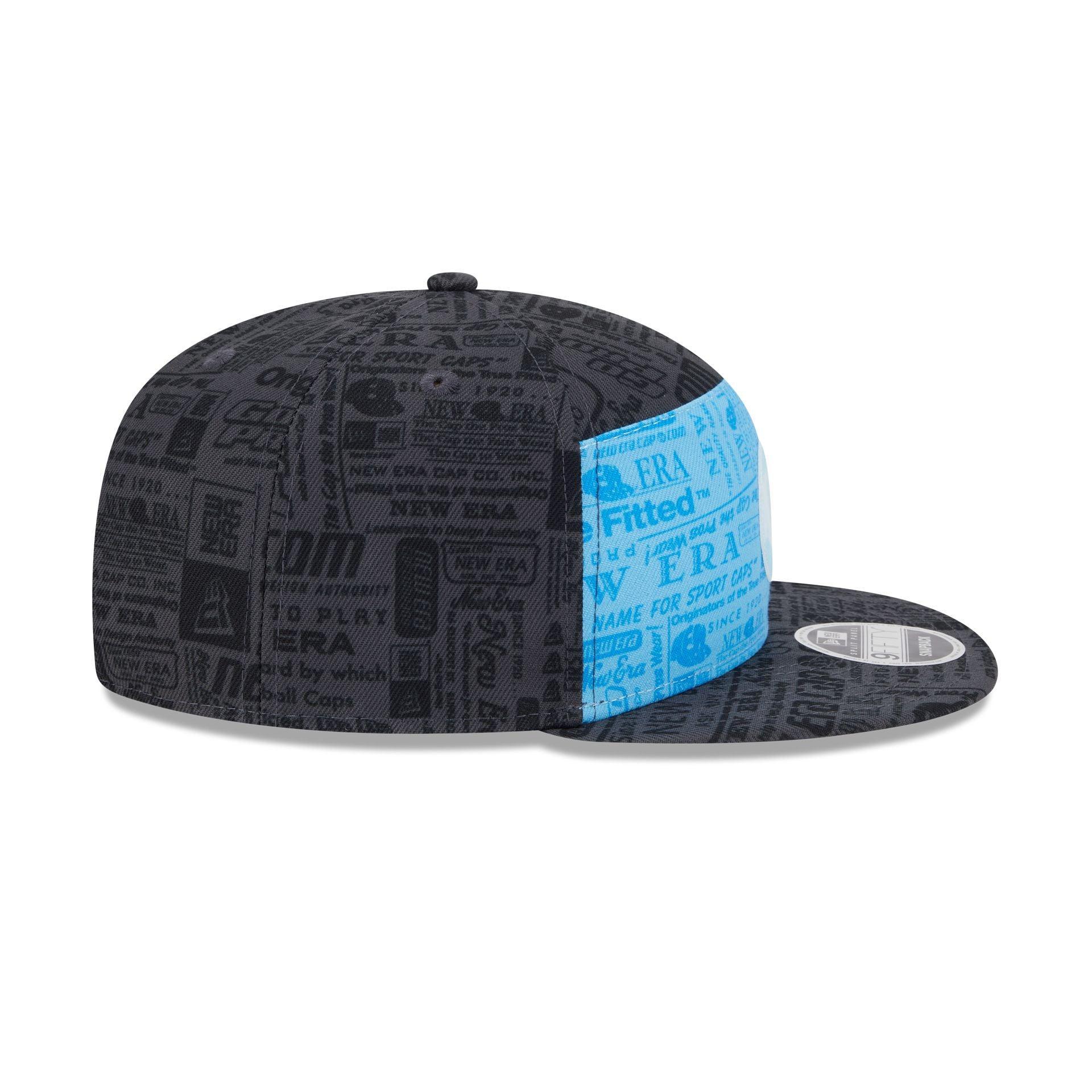 New Era Cap Cerulean Blue Split Panel 9FIFTY Snapback Male Product Image