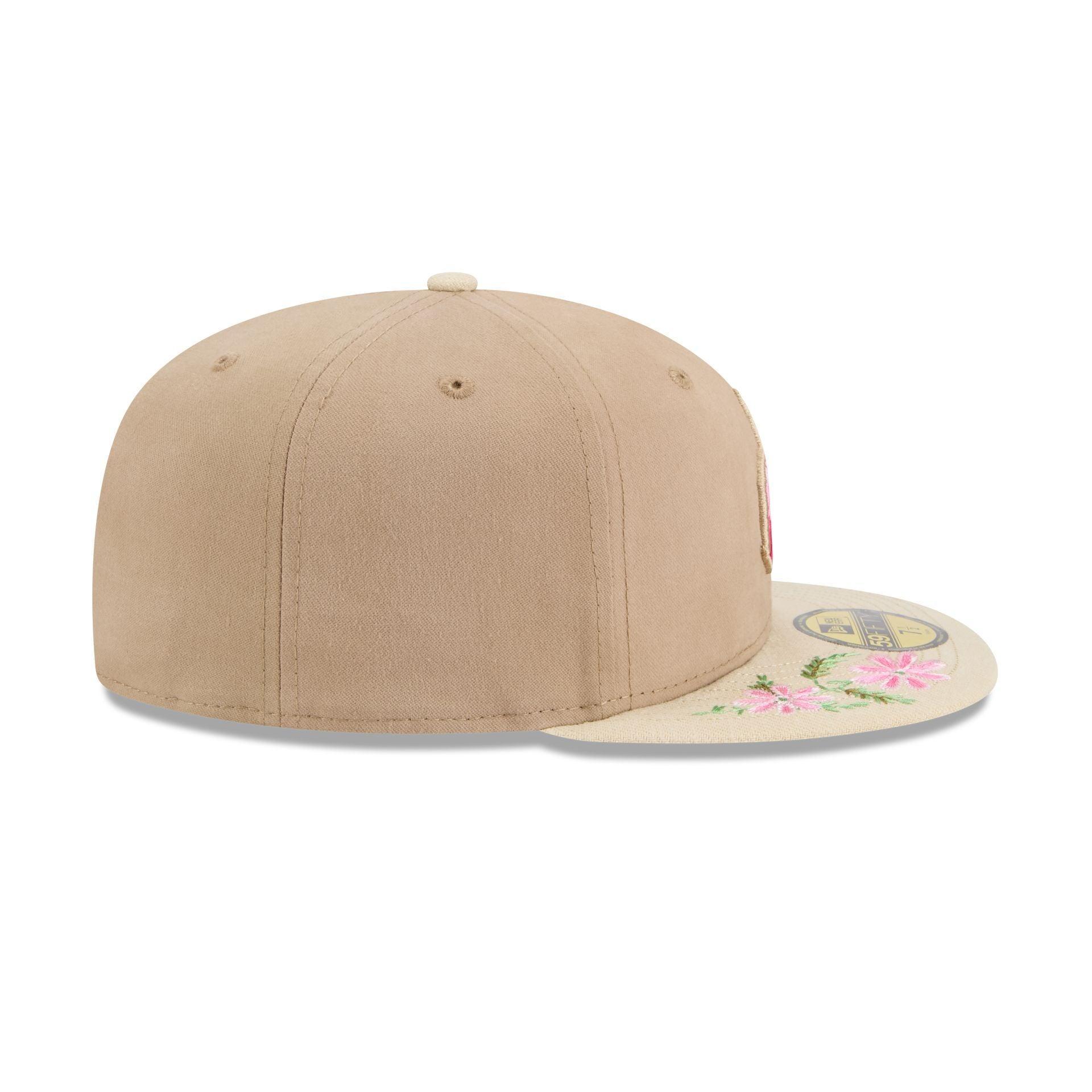 Seattle Mariners Hand Stitched Floral 59FIFTY Fitted Hat Male Product Image