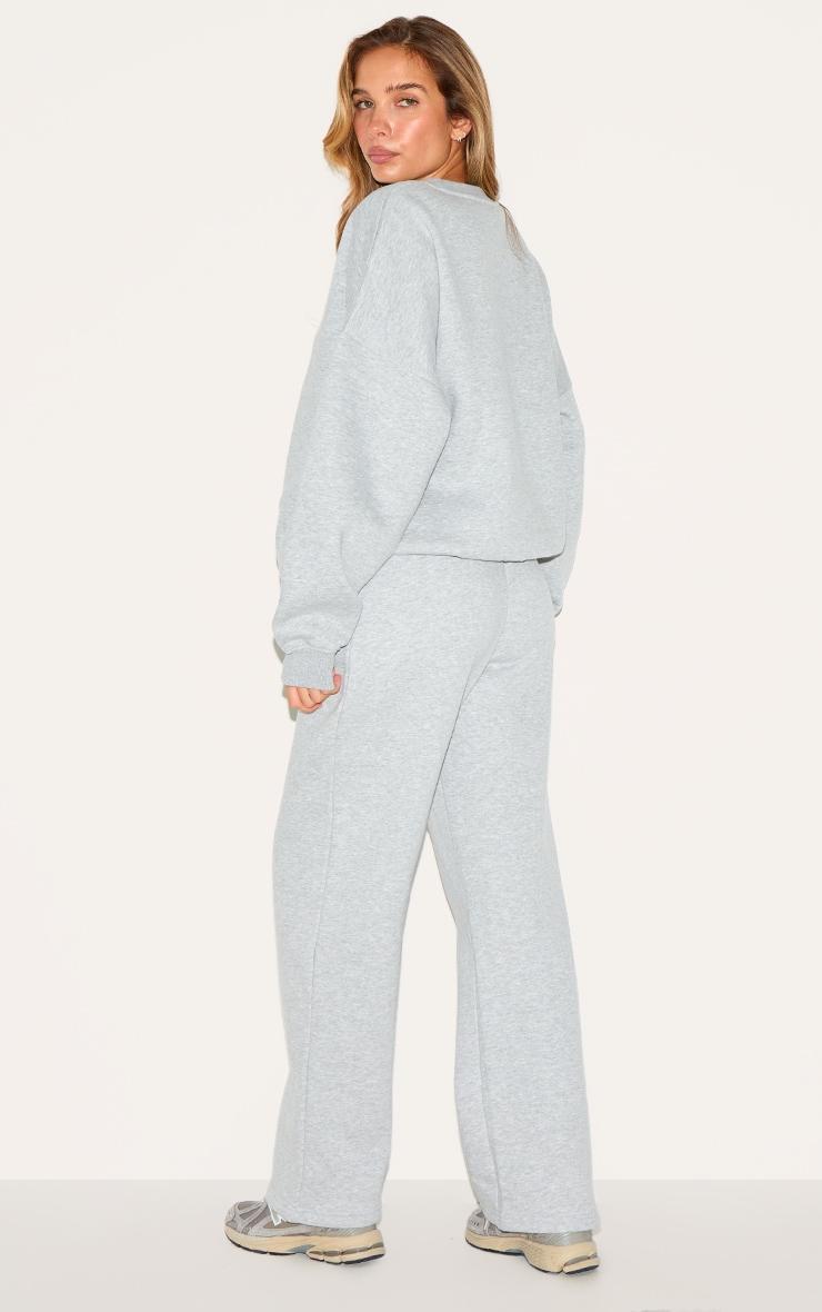 Ash Grey Oversized Sweatshirt Tracksuit Set Product Image