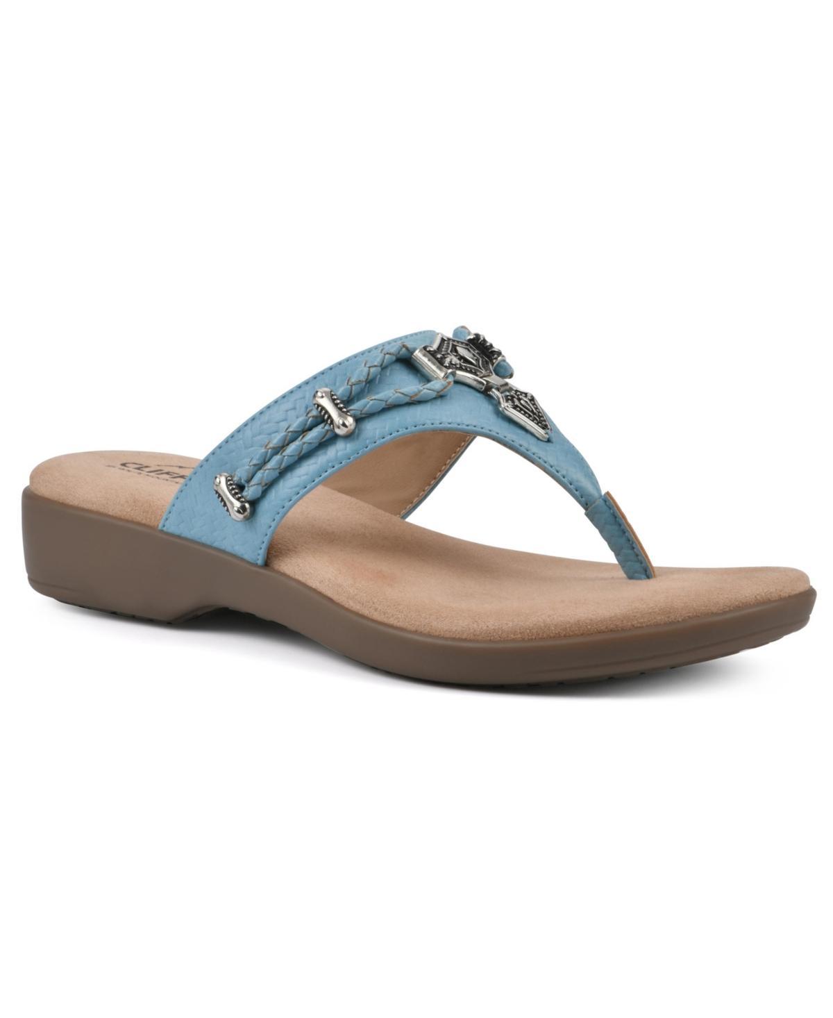Cliffs by White Mountain Bailee Women's Thong Sandals, Size: 10, Natural Woven Product Image